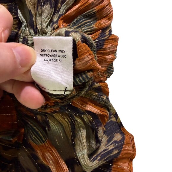 Ulla Johnson Medha Lurex Puff Sleeve Blouse Nocturne Print Size 8 - Picture 6 of 10